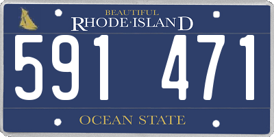 RI license plate 591471