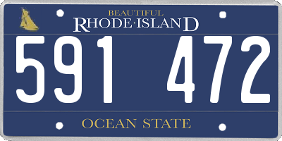 RI license plate 591472