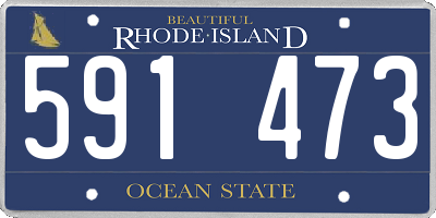 RI license plate 591473