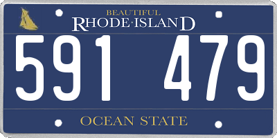 RI license plate 591479