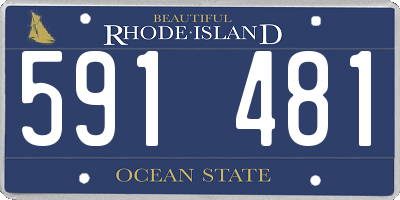 RI license plate 591481