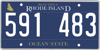 RI license plate 591483