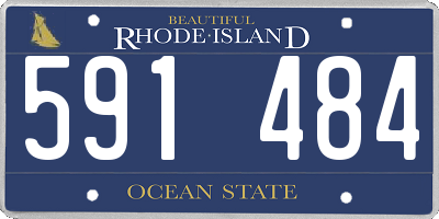 RI license plate 591484