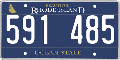 RI license plate 591485