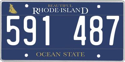 RI license plate 591487