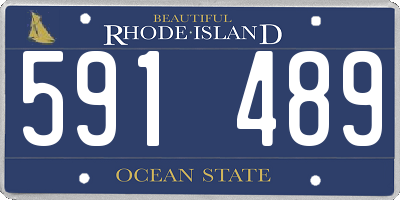 RI license plate 591489
