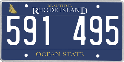 RI license plate 591495