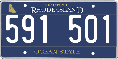 RI license plate 591501