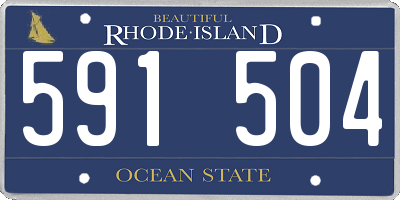 RI license plate 591504