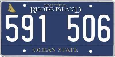 RI license plate 591506