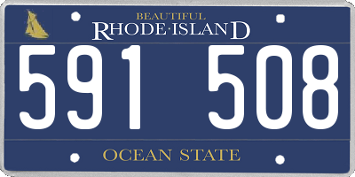 RI license plate 591508