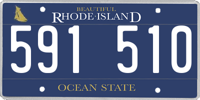 RI license plate 591510