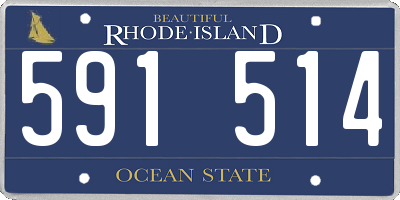RI license plate 591514