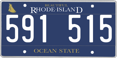 RI license plate 591515