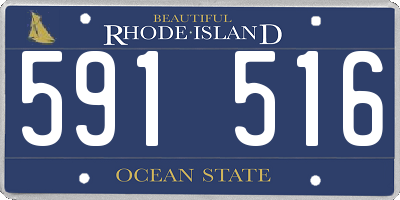 RI license plate 591516
