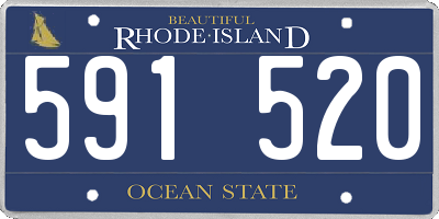 RI license plate 591520