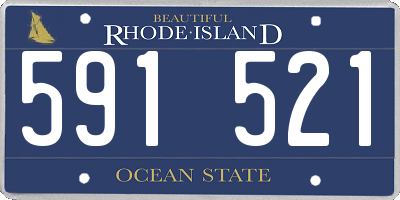RI license plate 591521
