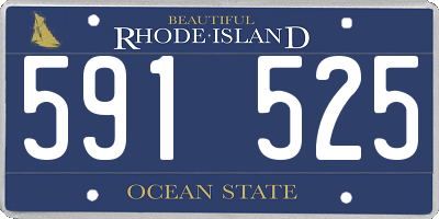 RI license plate 591525