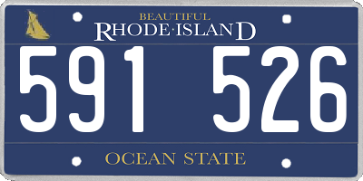 RI license plate 591526