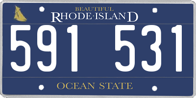 RI license plate 591531