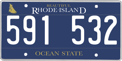 RI license plate 591532