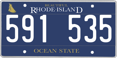 RI license plate 591535