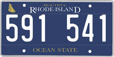 RI license plate 591541