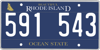 RI license plate 591543