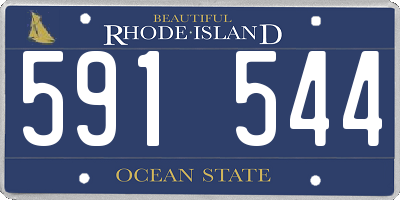 RI license plate 591544