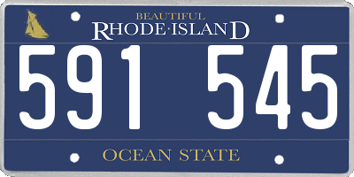 RI license plate 591545