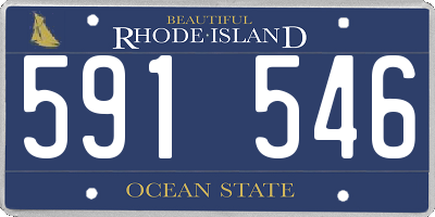 RI license plate 591546