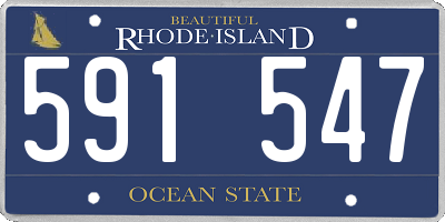 RI license plate 591547