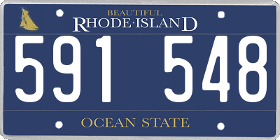 RI license plate 591548