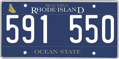 RI license plate 591550