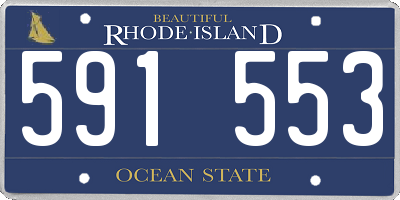 RI license plate 591553