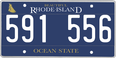RI license plate 591556