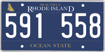RI license plate 591558