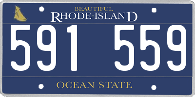 RI license plate 591559