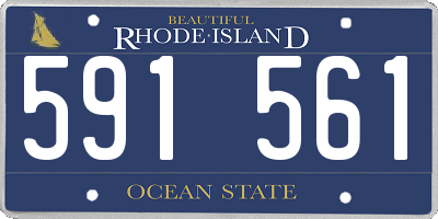 RI license plate 591561