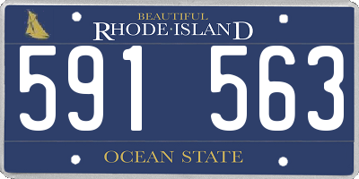 RI license plate 591563
