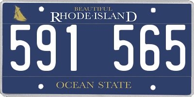 RI license plate 591565