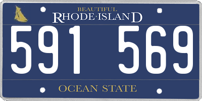 RI license plate 591569