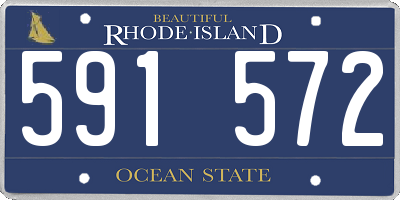 RI license plate 591572