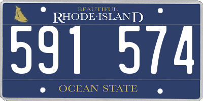 RI license plate 591574