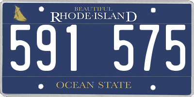 RI license plate 591575