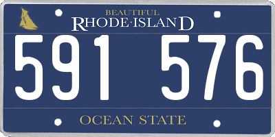 RI license plate 591576