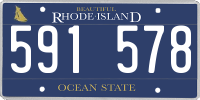 RI license plate 591578