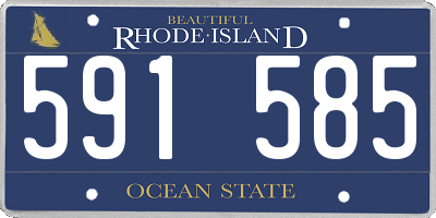 RI license plate 591585