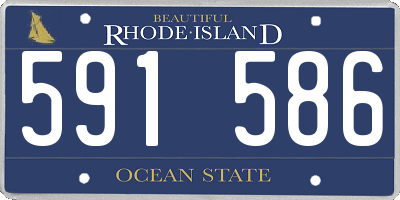 RI license plate 591586
