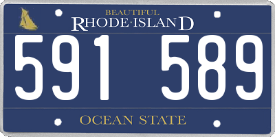 RI license plate 591589